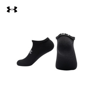 安德玛官方UA Training成人运动袜子3双装Under Armour1347094 黑色001 M