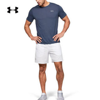 安德玛官方UA Streaker男子运动圆领短袖T恤Under Armour1350096 蓝色497 M