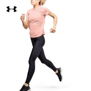 安德玛官方UA Speed Strike女子运动短袖T恤Under Armour1326462 粉色845 L