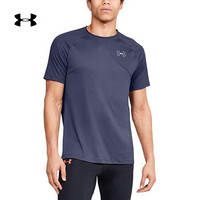 安德玛官方UA Qualifier男子运动短袖T恤Under Armour1353467 蓝色497 XL