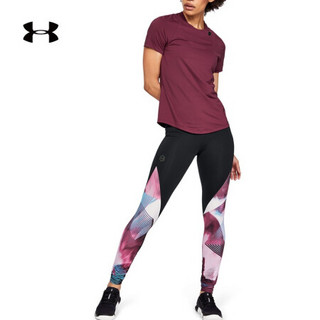 安德玛官方UA RUSH女子运动短袖T恤Under Armour1332468 红色569 S