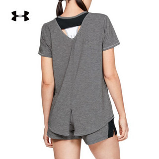 安德玛官方UA Recover女子运动短袖T恤Under Armour1329478 灰色002 L