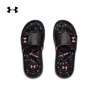 安德玛官方UA Ignite IX女童拖鞋Under Armour3022734 黑色001 37.5