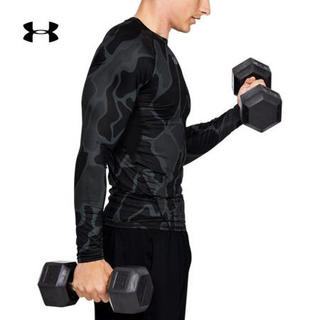 安德玛官方UA HeatGear Armour男子长袖紧身衣Under Armour1345721 黑色002 M