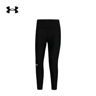 安德玛官方UA HeatGear Armour女子运动紧身裤Under Armour1360560 黑色001 M