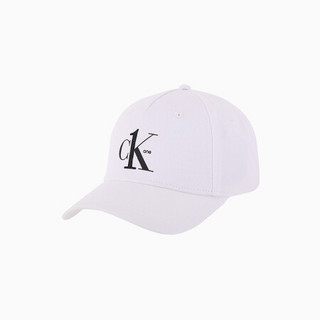 【CK ONE小鬼同款】CK JEANS 2020春夏款男女简约休闲棒球帽K505764 YAF-白色 ST