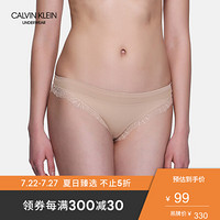 CK UNDERWEAR 经典款 女士蕾丝花边内裤 QF1830AD 20N-肉粉色 S