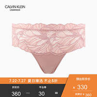 CK UNDERWEAR 2020春夏款 女装Logo腰边三角内裤 QF5763AD ABH-粉色 S