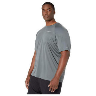 Nike耐克男子运动短袖T恤防紫外线弹力游泳衫大码9319460 Black 2XL