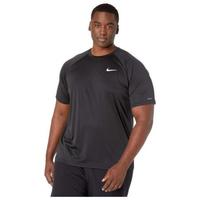 Nike耐克男子运动短袖T恤防紫外线弹力游泳衫大码9319460 Black 2XL