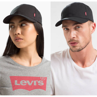 Levi's李维斯帽子棒球帽鸭舌帽纯棉男女同款771360157 BLACK One Size