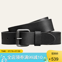 Timberland添柏岚腰带男士水牛皮针扣皮带裤带A1C44001 Black 36