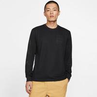 Nike耐克男士T恤圆领长袖印花上衣CD7656 Black XL