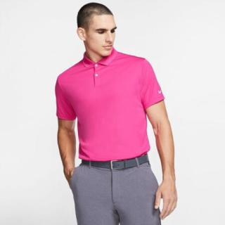 NIKE/耐克 男士高尔夫球衫  Vivid Pink/White