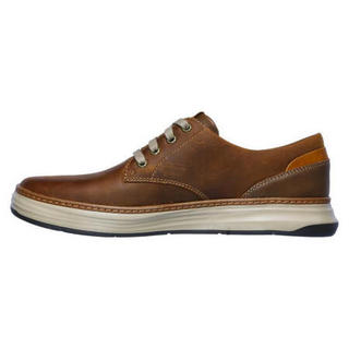 SKECHERS斯凯奇男鞋休闲鞋牛津鞋皮质低帮系带66073 BROWN 10