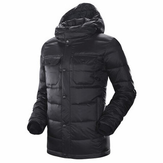 凯乐石（KAILAS） 男款LT滑雪聚热羽绒外套 时尚工装风鹅绒羽绒服 黑色 XL