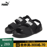 PUMA彪马官方 新款男女同款情侣两穿拖凉鞋 LEADCAT YLM LITE 370733 黑色 01 40.5