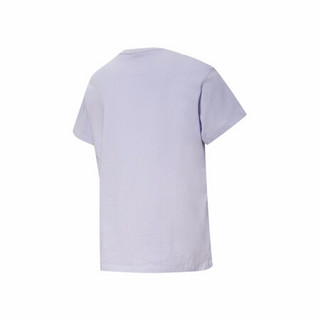 PUMA彪马官方 新款女子印花圆领短袖T恤CLASSICS LOGO 596512 紫色 46 XL