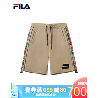 FILA X 3.1PHILLIP LIM 斐乐男子针织短裤2020年秋季新款休闲时尚 藻褐色-LK 180/88A/XL