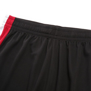 鸿星尔克官方旗舰2020夏季上新篮球裤舒适休闲透气篮球比赛专用裤男子短裤 正黑 3XL