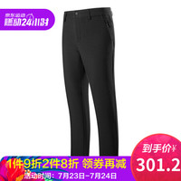 诺诗兰秋冬户外男士防风保暖软壳裤 防泼水风雪长裤 GF085533 纯黑色 XXL