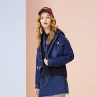 Meters bonwe 美特斯邦威  734760 女款牛仔衣