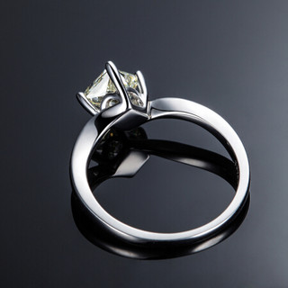 佐卡伊 白18K金钻戒公主方女戒异形钻钻石结婚戒指可裸钻定制 30分D-E/VS 定制