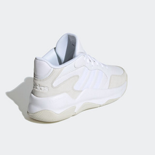 阿迪达斯官网 adidas neo STREETMIGHTY 男鞋休闲运动鞋EG4344 白/白/轨道灰 42.5(265mm)