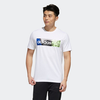 阿迪达斯官网adidas neo M FAV JUL TEE3男装运动短袖T恤GJ8896 白/白 A/XL(185/104A)