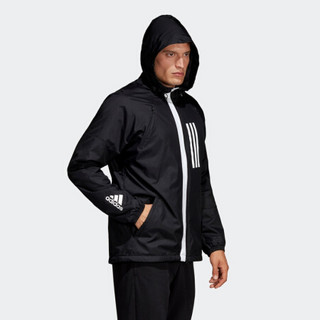 阿迪达斯官方 adidas W.N.D. JKT FL男子运动型格梭织夹克DZ0052 黑色 A/XL(185/104A)