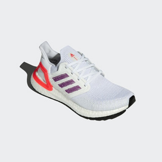 阿迪达斯官网 adidas ULTRABOOST_20 W 女鞋跑步运动鞋FY3466 亮白/休克红/荣耀紫/回声粉 38(235mm)