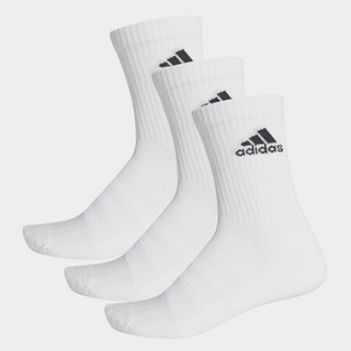 adidas 阿迪达斯 CUSH CRW 3PP 男女训练运动袜子 3双装