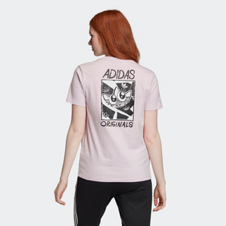 阿迪达斯官网 adidas 三叶草 Graphic Tee 女装运动短袖T恤GK5164 如图 32