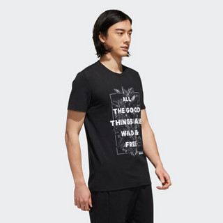 阿迪达斯官方 adidas neo M FAV TEE ART 3 男子短袖上衣DW8196 黑色/黑色 A/XS(170/88A)