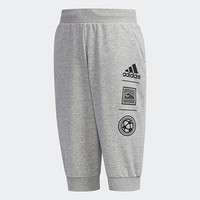 阿迪达斯官方 adidas LK  KN 34 PNT 小童训练3/4裤DW4077 中麻灰/黑色 128CM