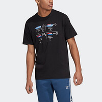 阿迪达斯官网 adidas 三叶草 TECH B TEE 男装运动短袖T恤GD5995 黑色 XL(190/116A)