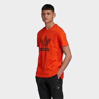 阿迪达斯官网 adidas 三叶草 WARMUP TEE 男装运动短袖T恤GK0645 如图 S