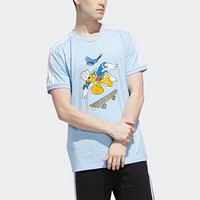 阿迪达斯官网 adidas neo Disney唐老鸭男女运动短袖GJ5649 粉蓝/白 A/3XL(190/112A)