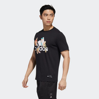 adidas 阿迪达斯 SHANGHAI TEE 男子运动T恤 GL0398 黑色 XXL