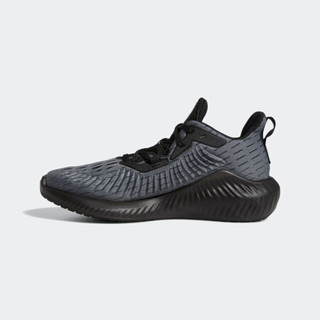 阿迪达斯官网 adidas alphabounce+ J 大童跑步运动鞋EF0944 金属影迹灰/黑色 36(220mm)