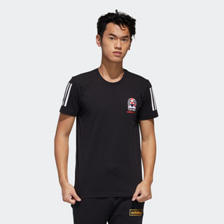 阿迪达斯官网 adidas neo M GK TEE1 男装运动短袖T恤GK1496 黑色 A/M(175/96A)