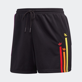 阿迪达斯官网 adidas 三叶草 Shorts 女装运动短裤GJ6587 黑色/黑色 34(165/62A)