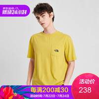 【经典款】TheNorthFace北面短袖T恤男户外舒适透气上新|4NFN ZBJ/黄色 L