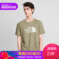 TheNorthFace北面短袖T恤男户外舒适透气上新|4NC7 ZDL/米色 XL