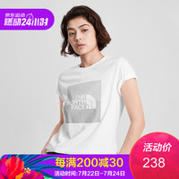 【经典款】TheNorthFace北面短袖T恤女户外舒适透气上新|4NFU FN4/白色 M