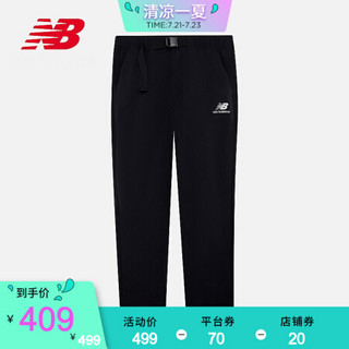 New Balance NB官方2020新款男款AMP03317运动长裤 BK AMP03317 S