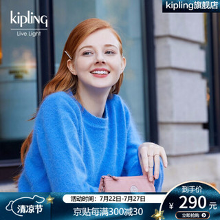 kipling 凯浦林 女包迷你帆布包20新款时尚简约手拿包零钱包|CREATIVITY L K1326583X00F 鸡尾酒粉