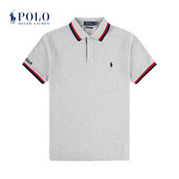 Ralph Lauren/拉夫劳伦男装 2020年春季定制修身版型网格Polo衫12107 020-灰色 XXL