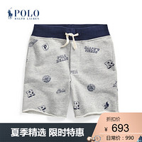 Ralph Lauren/拉夫劳伦男童 2020年春季学院风斜纹布毛圈短裤33191 020-灰色 3/3T