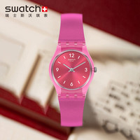 斯沃琪 Swatch 瑞士手表原创系列 樱红仙女 清新潮流学生石英男女表LP158